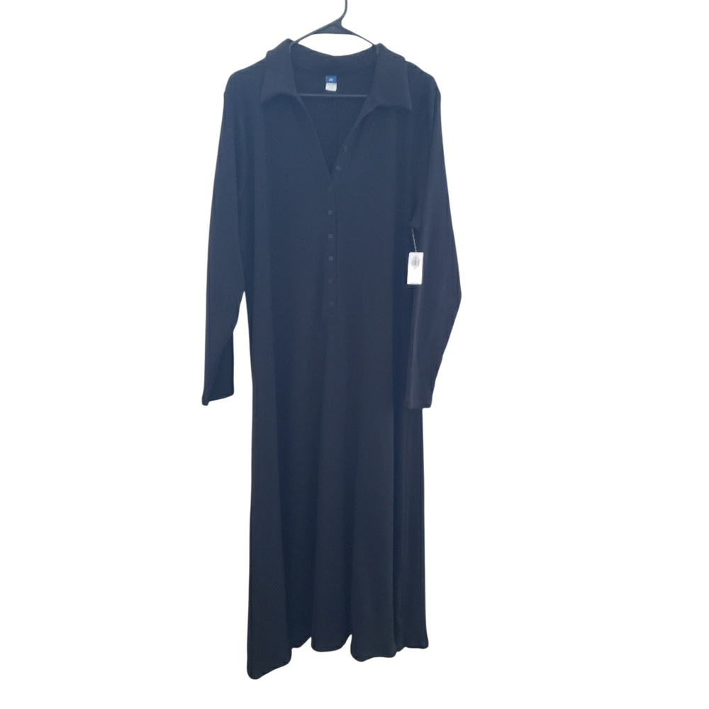 Old Navy Black Long Sleeve Dress